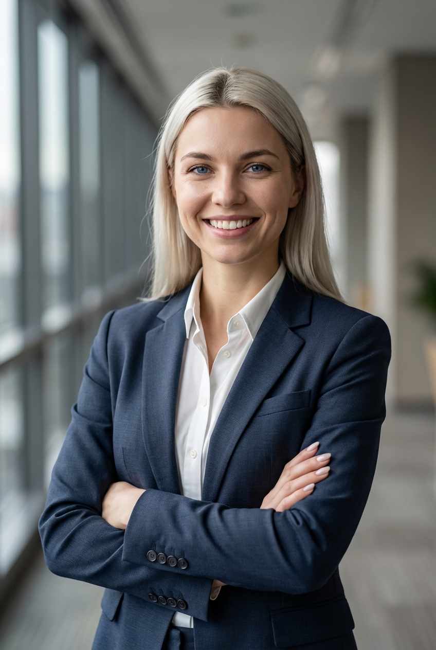 Бизнес-леди в офисе