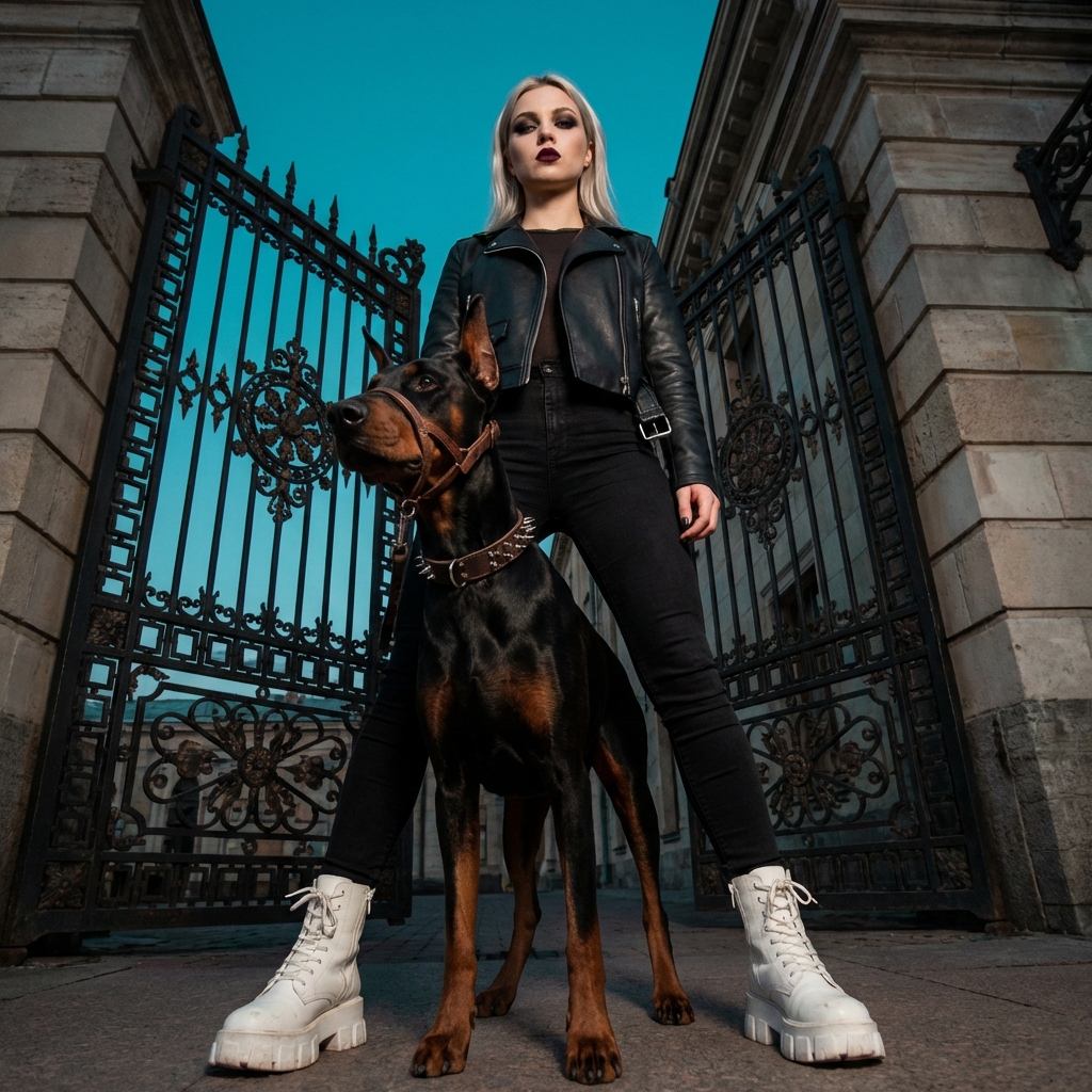 Городской нуар и доберман