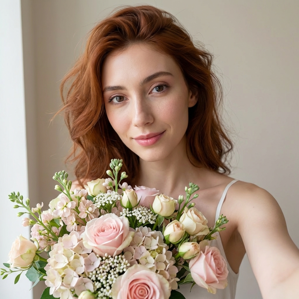 Работа в стиле Пастельный комплимент