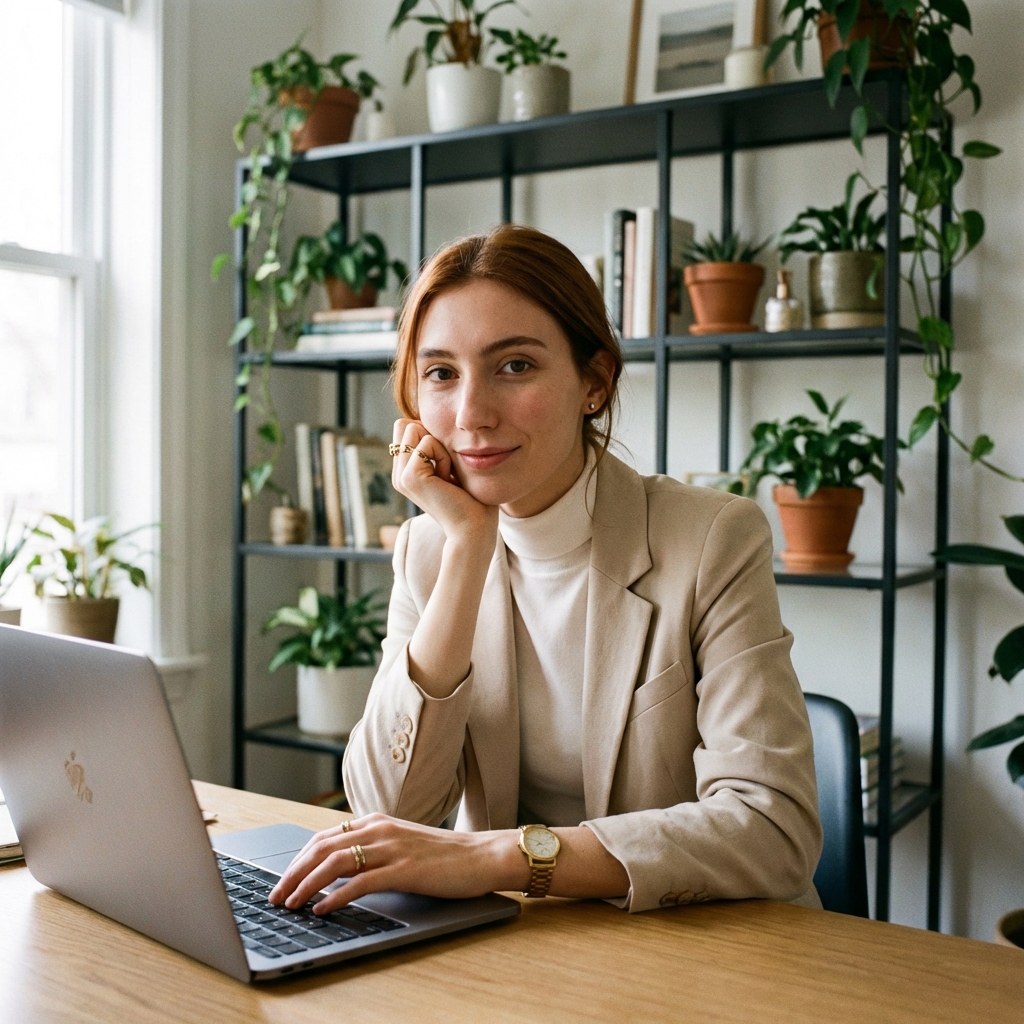Работа в стиле Женщина в офисе