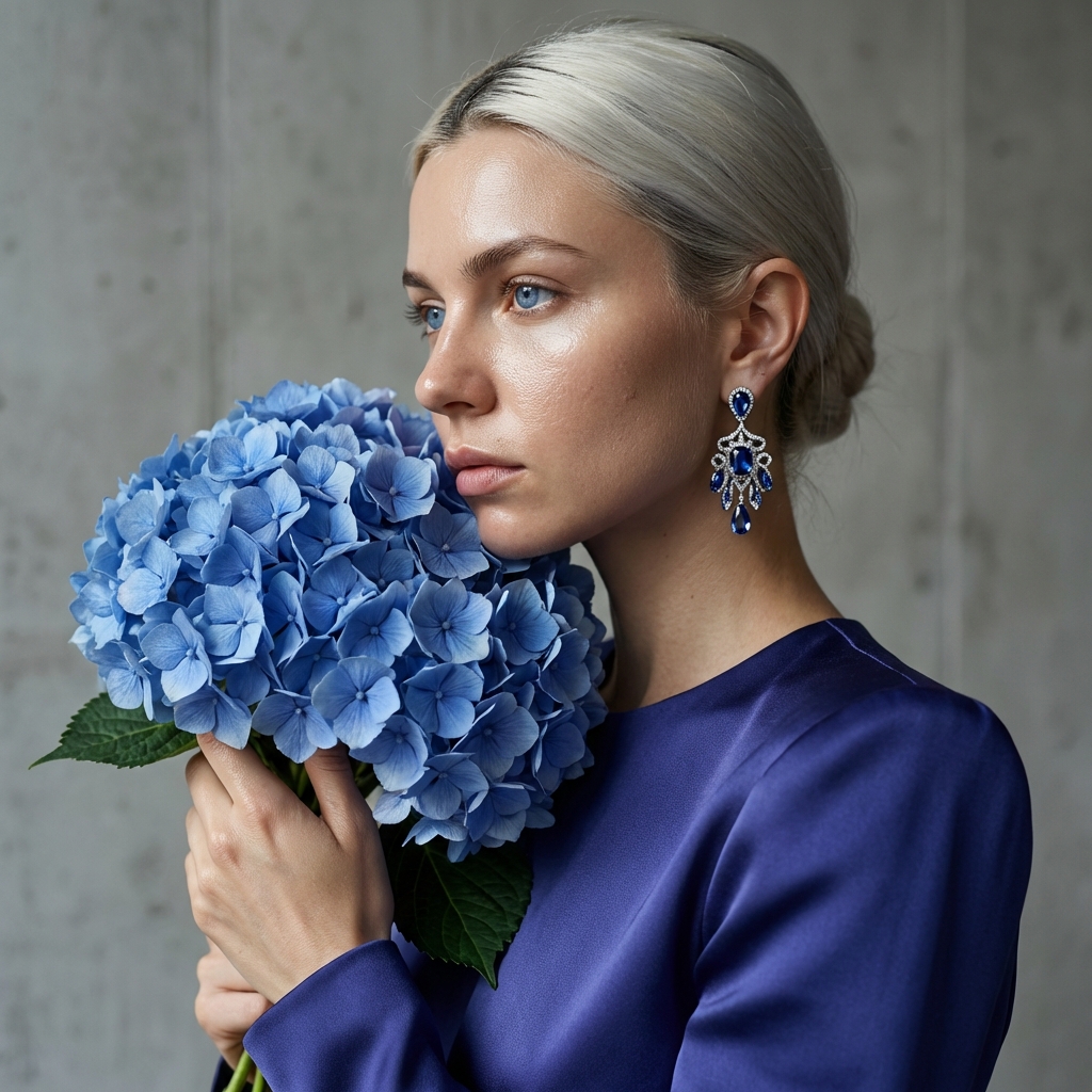 Работа в стиле Фото с гортензией